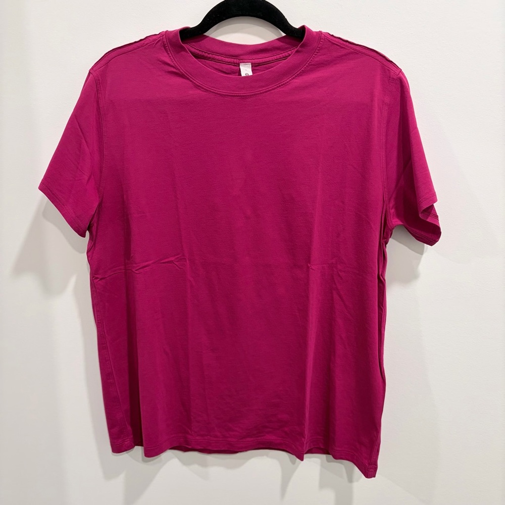 Lululemon All Yours Tee in Magenta Purple - Size 6